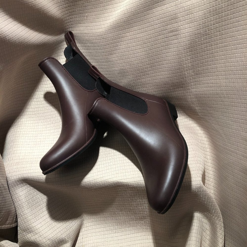 Sam Edelman merlot ankle Tinsley rain boots, size 9,